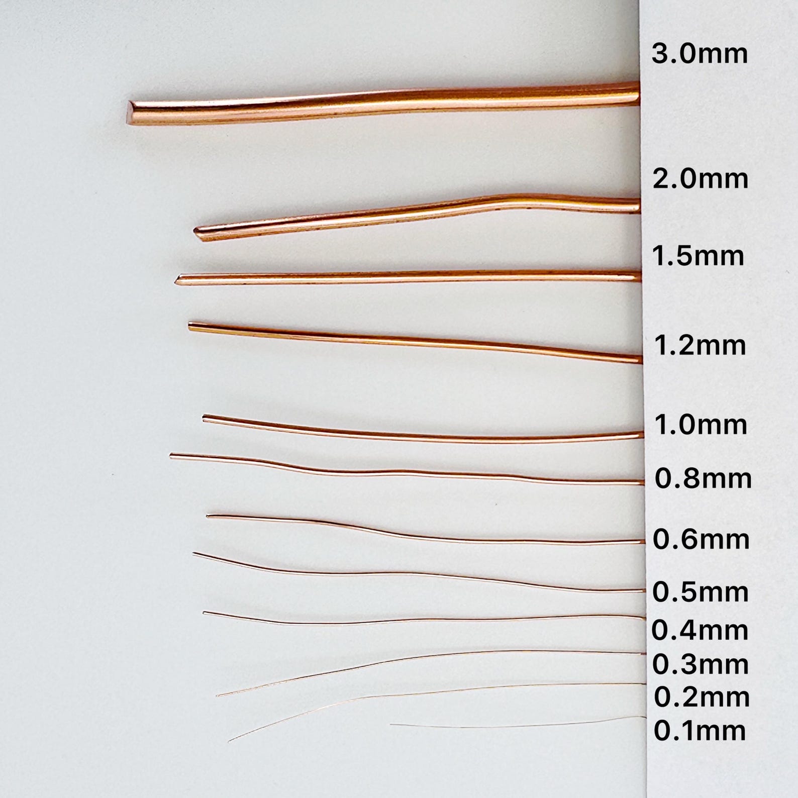 Copper Wire Soft 9 ga 12 ga 15ga 18ga 20ga 23gauge pure copper wire round bare real copper wire for for making jewelry big gauge